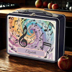 Musical Swirl Metall Brotdose