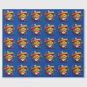 Musical Taco - Funny Pixel Art Mariachi Design Geschenkpapier (Flach)