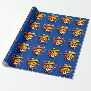 Musical Taco - Funny Pixel Art Mariachi Design Geschenkpapier