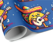 Musical Taco - Funny Pixel Art Mariachi Design Geschenkpapier (Rolleneckpunkt)