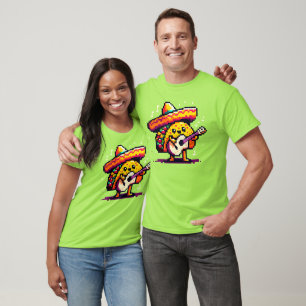 Musical Taco - Funny Pixel Art Mariachi Design T-Shirt