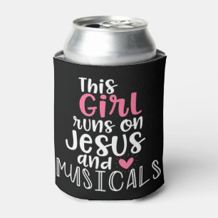 Musical Theater Gifts Teen Girl runs on Jesus Musi Dosenkühler