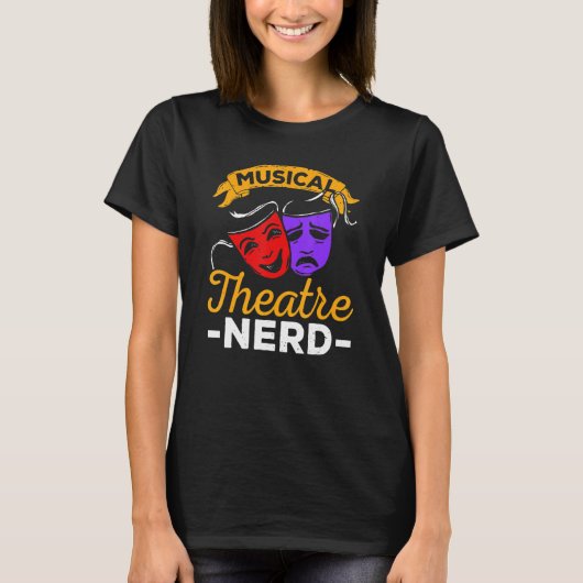 Musical Theater Nerd Music Theater T-Shirt (Vorderseite)