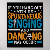 Musical Theatre Nerds Theater Geek Drama Lover Act Poster (Vorne)