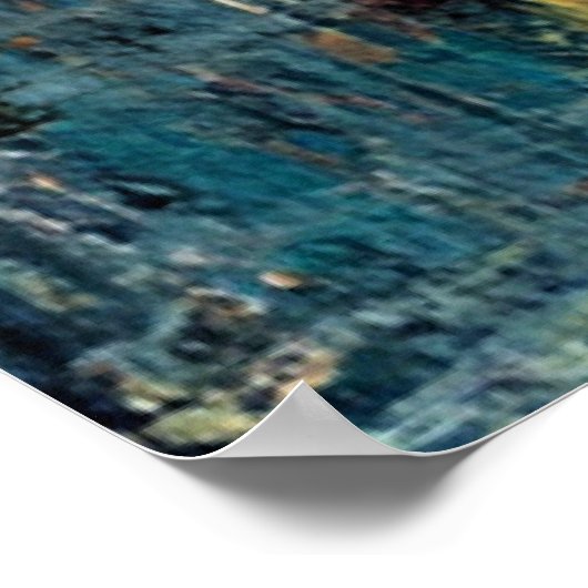 Musical Theme Abstract Art Poster (Ecke)