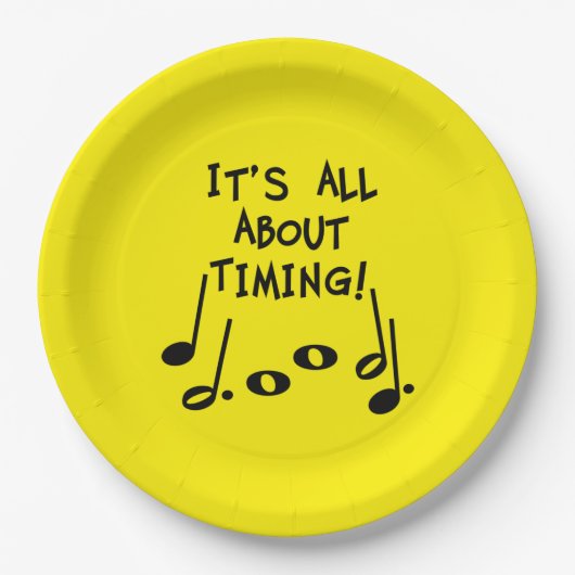 Musical Timing Pappteller (Vorderseite)