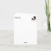 Musical Tinsel Blue Christmas Grußkarte Karte (Rückseite)