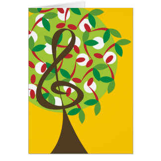 Musical Treble Cherry Notes Baum Whimsical Nature