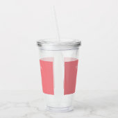 Musical Treble Clef Niedlich rosa Acryltrinkbecher (Links)