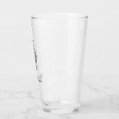 Musical Treble Clef Schwarz-weiß Glas (Links)