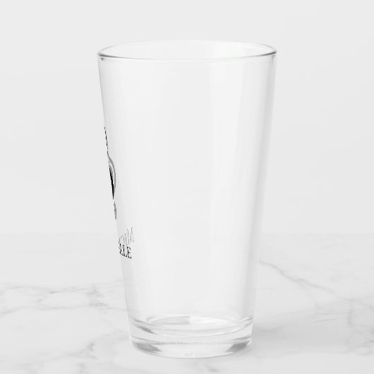 Musical Treble Clef Schwarz-weiß Glas (Links)