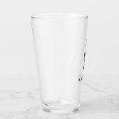 Musical Treble Clef Schwarz-weiß Glas (Rechts)