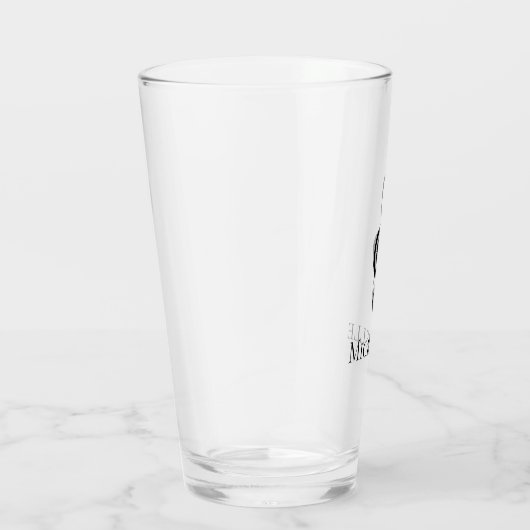 Musical Treble Clef Schwarz-weiß Glas (Rechts)