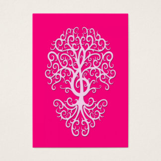 Musical Treble Clef Tree Pink