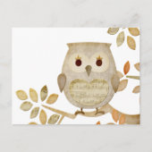 Musical Tree Owl Postkarte (Vorderseite)