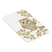 Musical Tree Owl Premium Flexi Magnet (Rechte Seite)