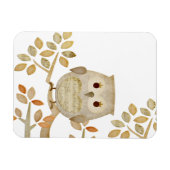 Musical Tree Owl Premium Flexi Magnet (Horizontal)
