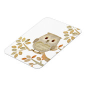 Musical Tree Owl Premium Flexi Magnet (Linke Seite)