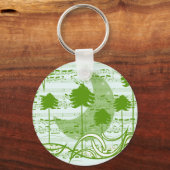 Musical Trees Blue Schlüsselanhänger (Vorderseite)