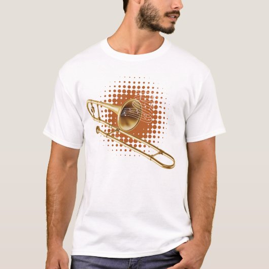 Musical Trombone Trombonist Marching Band Player T-Shirt (Vorderseite)