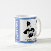 Musical UK Policeman mit Accordion. Funny Kaffeetasse (VorderseiteRechts)