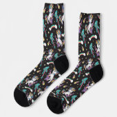 Musical Unicorns Socken (Linkes Detail)