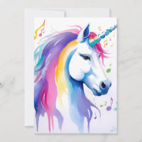 Musical Unicorns Vielen Dank Karten