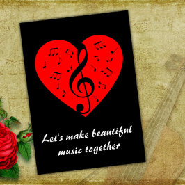 Musical Valentine Feiertagskarte