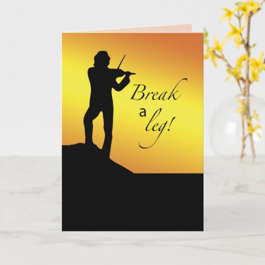 Musical Viel Glück, Break a Lassen, Fiddler, Dach Karte (Gelbe Blume)