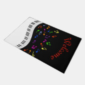 Musical Waves Personalisiert Fußmatte (Schrägansicht)