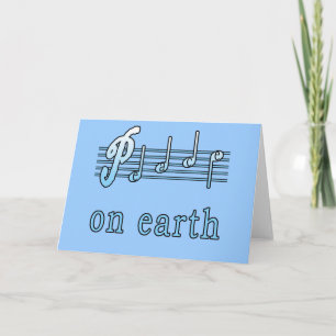 Musical Weltfrieden Cards Feiertagskarte