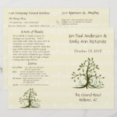 Musical Whispy Tree Wedding Programm (Vorne/Hinten)