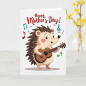 Musicalischer Muttertag Grußkarte Karte (Gelbe Blume)
