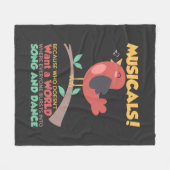Musicals, weil wer nicht Song und Tanz Will Fleecedecke (Vorderseite (Horizontal))