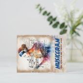 Musicgram Postkarte (Stehend Vorderseite)