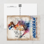 Musicgram Postkarte (Vorne/Hinten)