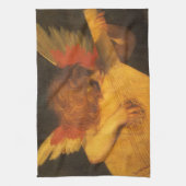 Musician Angel Lute von Rosso Fiorentino Geschirrtuch (Vertikal)