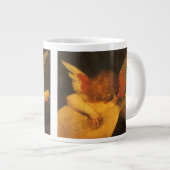 Musician Angel Lute von Rosso Fiorentino Jumbo-Tasse (Vorderseite Rechts)