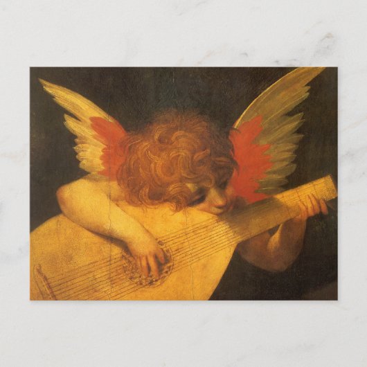 Musician Angel Lute von Rosso Fiorentino Postkarte (Vorderseite)