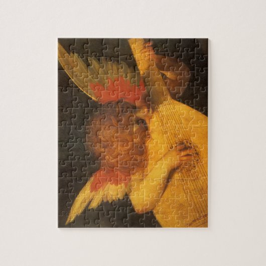 Musician Angel Lute von Rosso Fiorentino Puzzle (Vertikal)