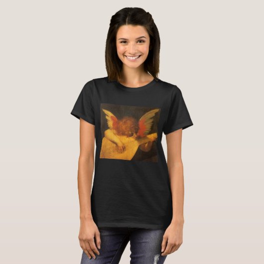 Musician Angel Lute von Rosso Fiorentino T-Shirt (Vorne ganz)