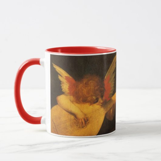Musician Angel Lute von Rosso Fiorentino Tasse (Links)