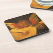 Musician Angel Lute von Rosso Fiorentino Untersetzer (Linke Seite)