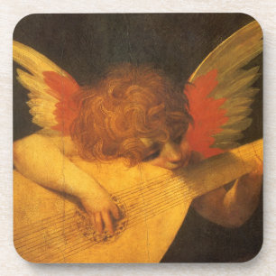 Musician Angel Lute von Rosso Fiorentino Untersetzer