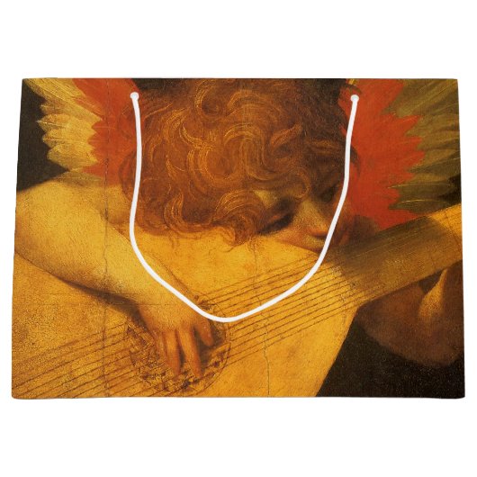 Musician Angel Playing Lute by Rosso Fiorentino Große Geschenktüte (Vorderseite)
