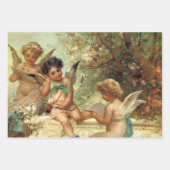 Musician Angels von Hans Zatzka, Viktorianische Ku Geschenkpapier Set (Vorderseite 3)