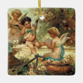 Musician Angels von Hans Zatzka, Viktorianische Ku Keramikornament (Vorderseite)