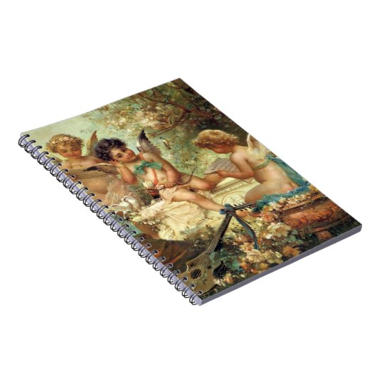 Musician Angels von Hans Zatzka, Viktorianische Ku Notizblock (Rechte Seite)