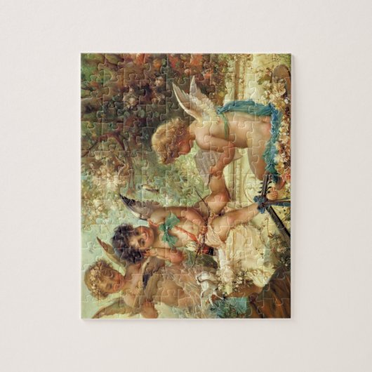 Musician Angels von Hans Zatzka, Viktorianische Ku Puzzle (Vertikal)