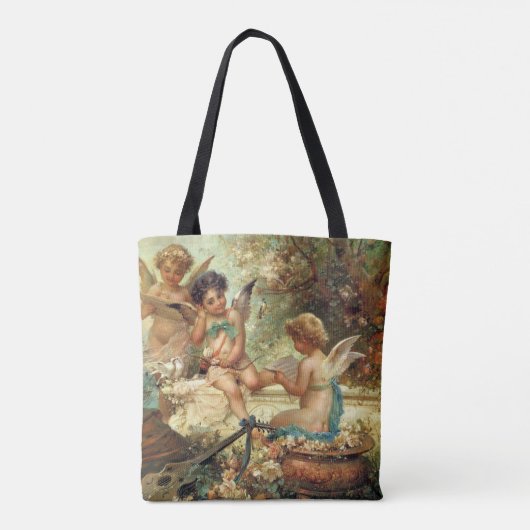 Musician Angels von Hans Zatzka, Viktorianische Ku Tasche (Rückseite)
